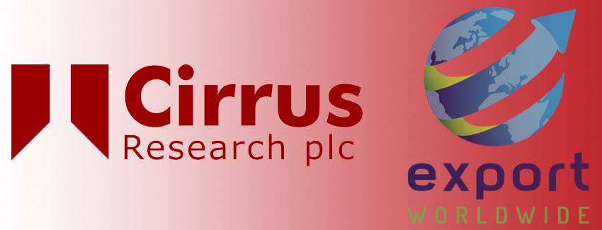 Cirrus Research Partners with Export Worldwide as Part of International Marketing Strategy