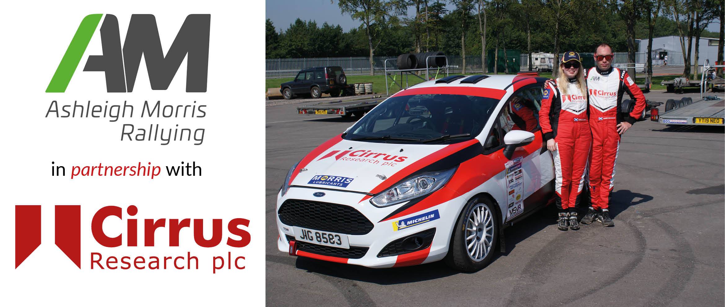 Ashleigh Morris Rallying partners with Cirrus Research for the 2019/20 MSN Championship