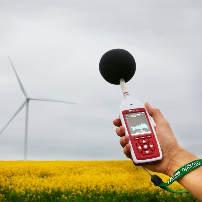 Sonomètre Optimus Environmental Bruit des parcs éoliens