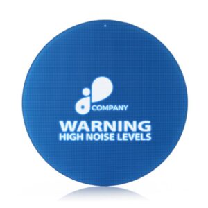 customised noise warning sign Señal de advertencia de ruido personalizada
