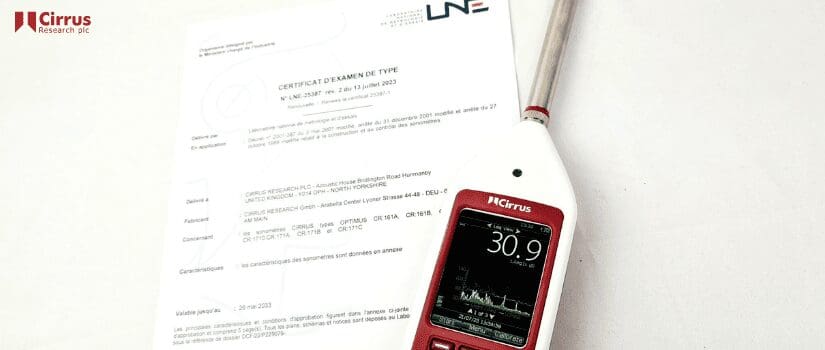 Approbation de type LNE pour le sonomètre Optimus+.