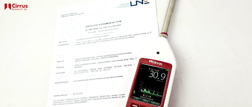 LNE Type Approval for the Optimus+ sound level meter