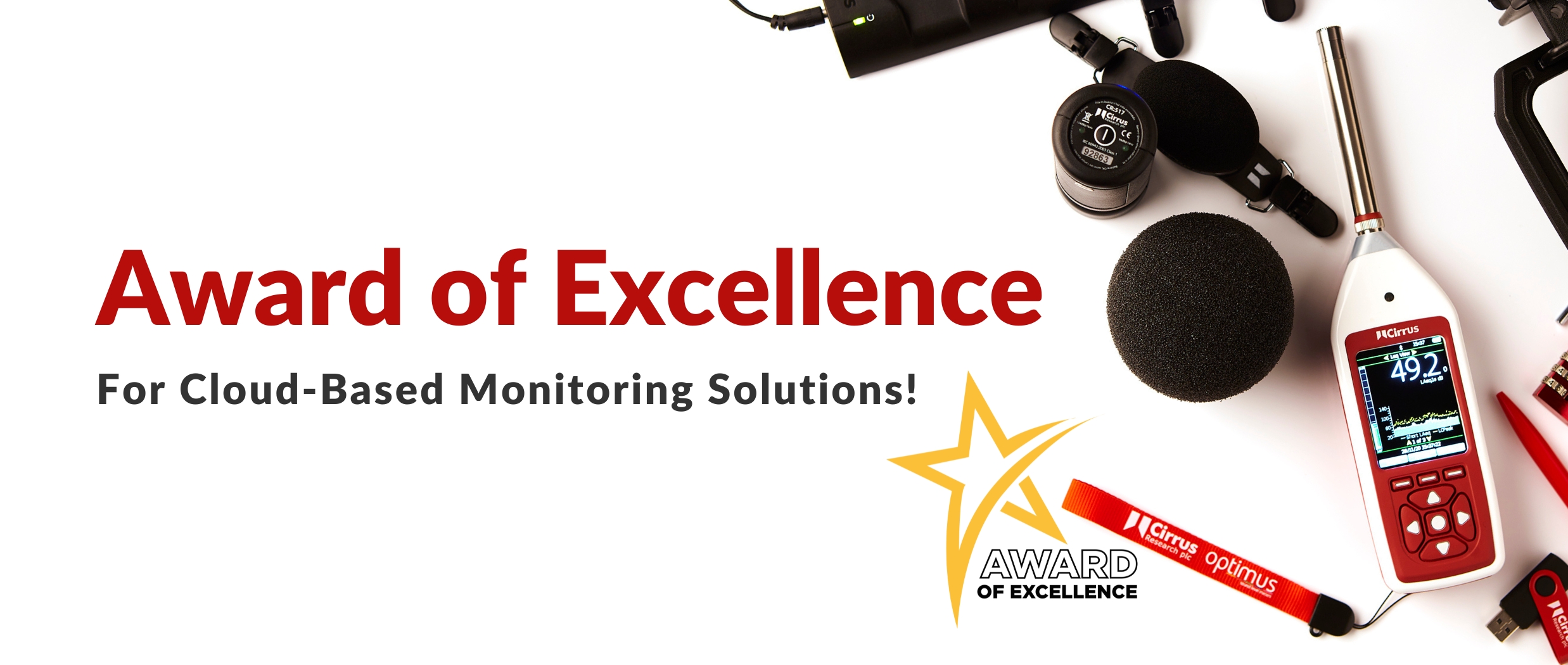 Award of Excellence for Cloud-Based Monitoring Solutions 2023!