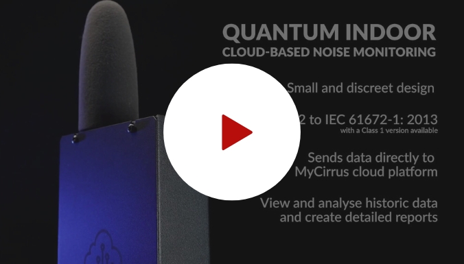Monitor de ruido basado en la nube para interiores cuántico