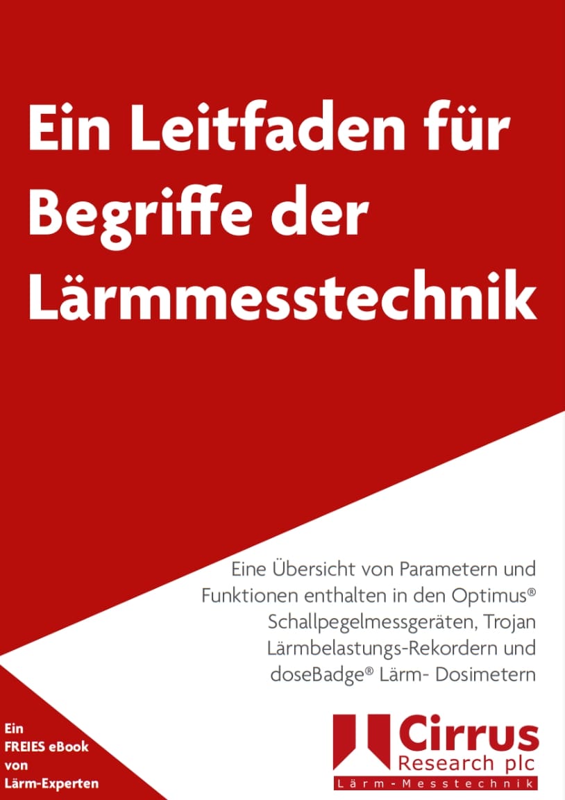 Ein Glossar der Begriffe der Lärmmessung eBook Cover