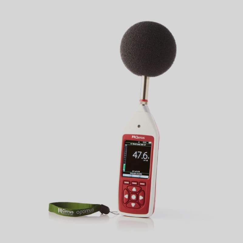 Optimus Environmental Sound Level Meter with overlay