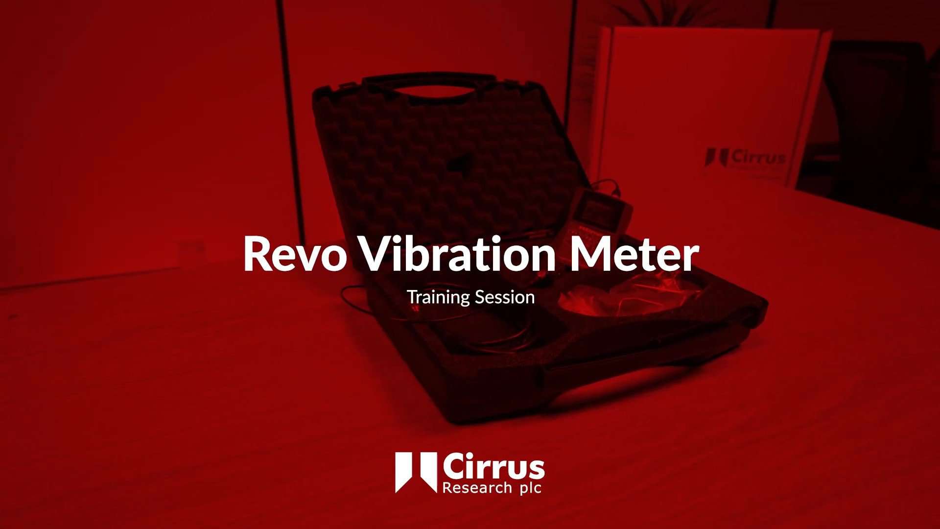 Revo Human Vibration Meter Training