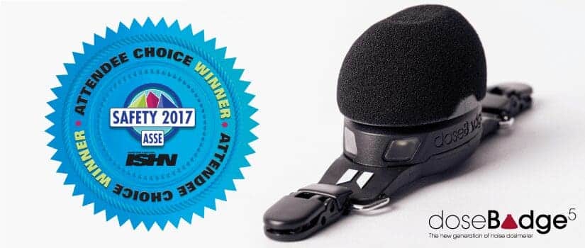 El doseBadge5 gana en ASSE2017 - ISHN Attendees Choice Award Winner